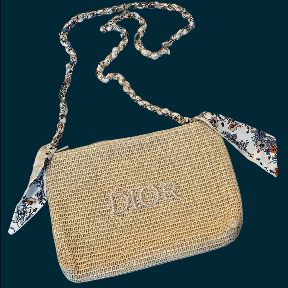 Dior Beauty Woven Pouch/ Converted Crossbody Bag